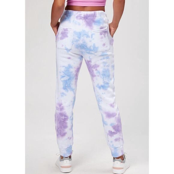 Free People Movement Work It Out Joggers XS Purple Blue Tie Dye Sweatpants - Picture 4 of 9
